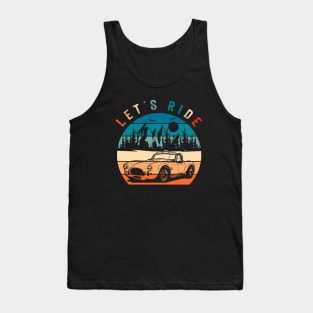 Cobra Retro Vintage Sports Car Tank Top